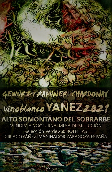 vino blanco YÁÑEZ DO SOMONTANO  gEWURTRAMINER+CHARDONNAY  2021