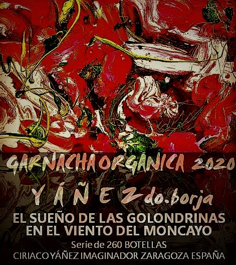 vino tinto YÁÑEZ DO BORJA  2020 garnacha ROJA ORGÁNICA ECOLÓGICA