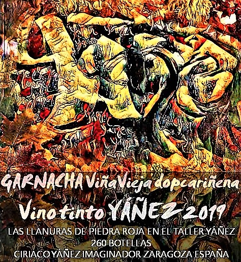 vino tinto YÁÑEZ 2019 DO CARIÑENA  garnacha viña vieja barrica