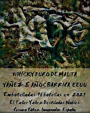 whisky Yáñez puro de Malta 8 años barrica EEUU