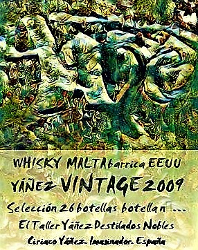 whisky Yáñez puro de Malta vintage 2009 barrica francesa