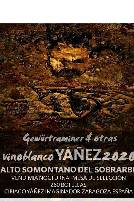 vino blanco YÁÑEZ DO SOMONTANO  gewurtraminer y otras 2020