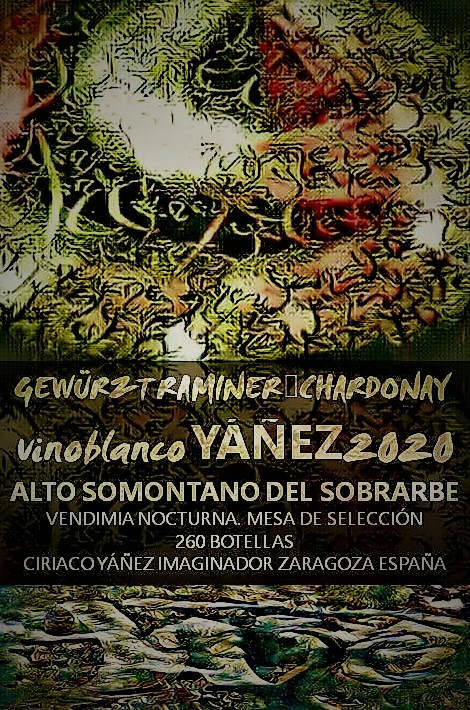 vino blanco YÁÑEZ DO SOMONTANO  GEWURTRAMINER+CHARDONNAY  2020