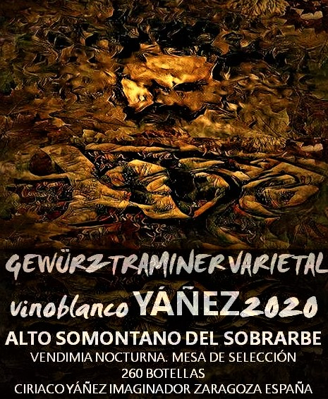 vino blanco YÁÑEZ DO SOMONTANO  GEWURTRAMINER VARIETAL  2020