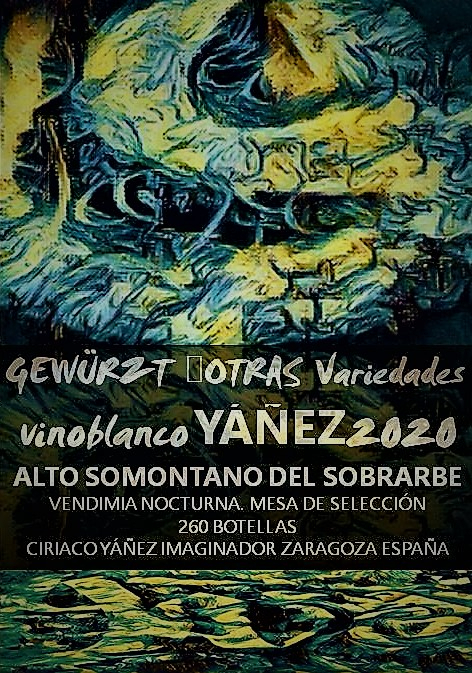 vino blanco YÁÑEZ DO SOMONTANO  GEWURTRAMINER+OTRAS  2020