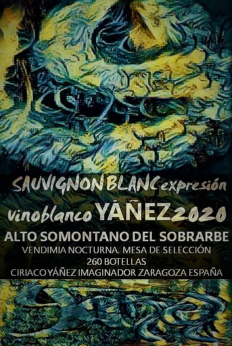 vino blanco YÁÑEZ DO SOMONTANO  sauvignon blanc  expresión 2020
