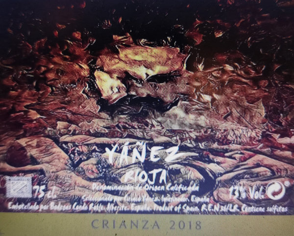 vino tinto YÁÑEZ DO RIOJA CRIANZA 2018