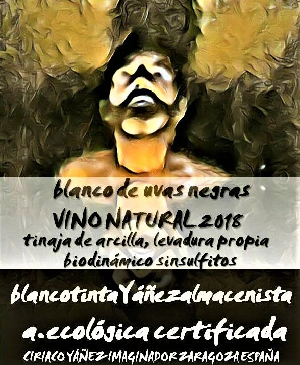 vino blanco biodinámico YÄÑEZ blanca de uvas negras con las pieles tinaja arcilla 2018