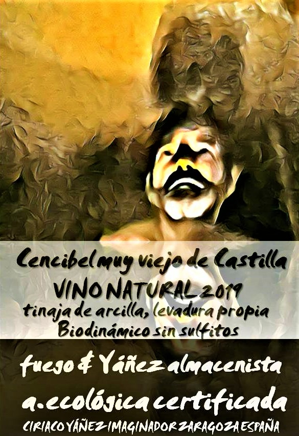 vino blanco biodinámico YÄÑEZ  natural  tinaja arcilla 2019 cencibel muy viejo de Castilla