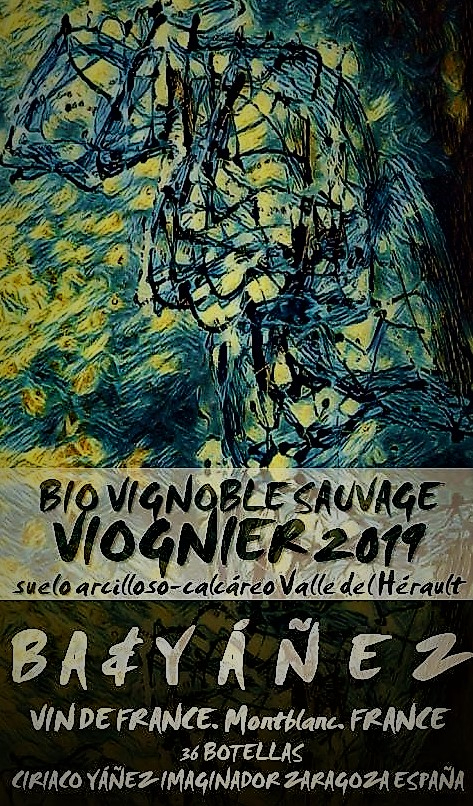 vino blanco YÁÑEZ DOC Montblanc vignorier bio vignoble sauvage 2019 doble magnum