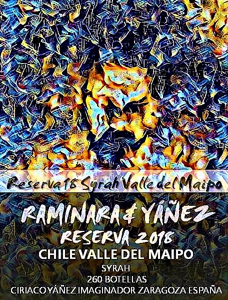 vino YÁÑEZ almacenista CHILE VALLE DEL MAIPO syrah reserva 2018