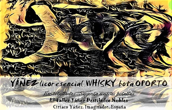 whisky Yáñez whisky licor esencial bota oporto decantador