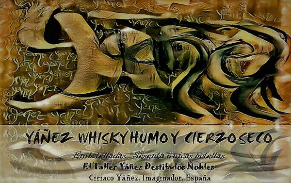 whisky Yáñez whisky humo y cierzo seco decantador