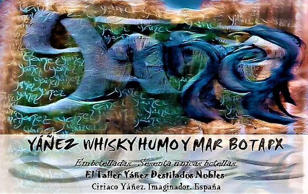 whisky Yáñez whisky humo y mar bota PX decantador