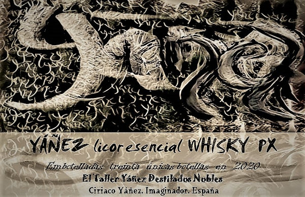 whisky licor de whisky Yáñez  PX decantador