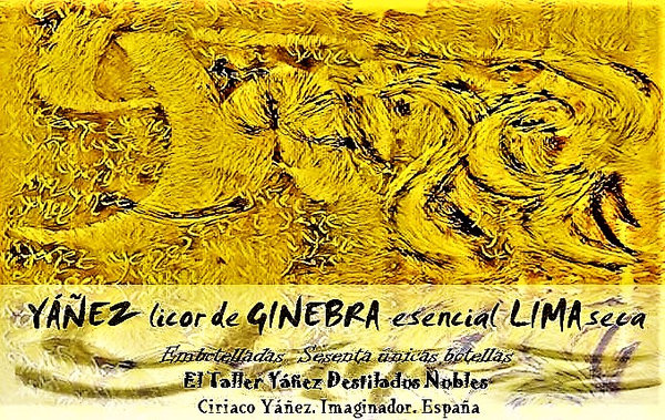 Ginebra Yáñez licor de ginebra esencial lima seca