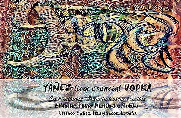 vodka Yáñez licor esencial vodka  decantador