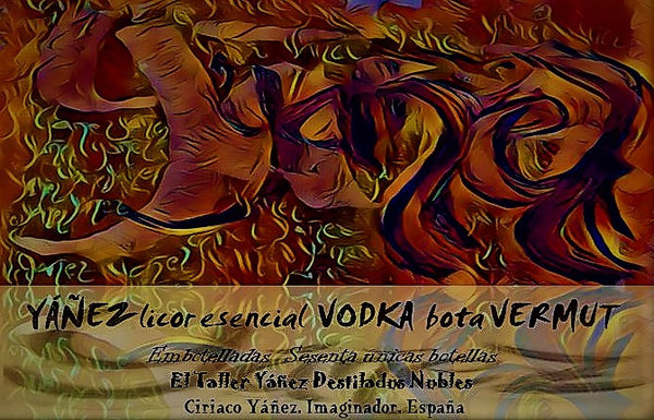 vodka Yáñez licor esencial bota de vermut decantador