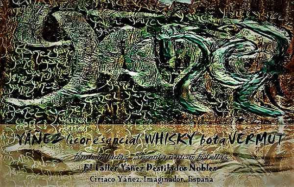 whisky Yáñez licor esencial bota de vermut decantador